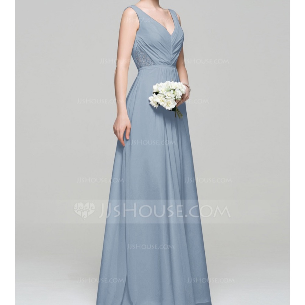 Dusty Blue JJSHOUSE Bridemaid Dress